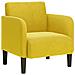 Divano Sedia con Braccioli Giallo 54 cm in Velluto - Foto miniatura 1