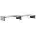 Supporto Monitor Grigio Cemento 100x27x10cm Legno Massello Pino - Foto miniatura 2