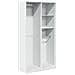 Armadio Bianco 100x50x200 Cm In Legno Multistrato - Foto miniatura 2