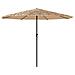 Ombrellone Giardino Con Palo In Acciaio Marrone 324x324x247 Cm - Foto miniatura 1