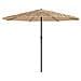 Ombrellone Giardino Con Palo In Acciaio Marrone 324x324x247 Cm - Foto miniatura 2