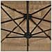 Ombrellone Giardino Con Palo In Acciaio Marrone 324x324x247 Cm - Foto miniatura 6