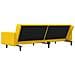 Divano Letto a 2 Posti con 2 Cuscini Giallo in Velluto - Foto miniatura 8