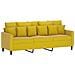 Set di Divani 4 pz con Cuscini giallo in Velluto - Foto miniatura 3