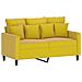 Set di Divani 4 pz con Cuscini giallo in Velluto - Foto miniatura 4