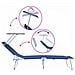 Lettini Prendisole 2 pcs con Tettuccio Blu Tessuto Oxford 600D - Foto miniatura 9