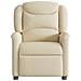 Poltrona Massaggiante Reclinabile Crema in Tessuto - Foto miniatura 3