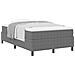 Letto Box Spring con Materasso Grigio Chiaro Matrimoniale in Tessuto a Corduroy - Foto miniatura 1