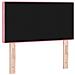 Testiera LED con luci a strisce a LED Rosa 80 cm Velluto - Foto miniatura 7