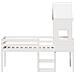 Letto a Soppalco con Tetto Bianco 90x190 cm in Legno di Pino - Foto miniatura 4