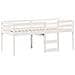 Letto a Soppalco con Tetto Bianco 90x190 cm in Legno di Pino - Foto miniatura 5