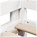Letto a Soppalco con Tetto Bianco 90x190 cm in Legno di Pino - Foto miniatura 9
