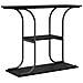 Tavolo consolle con lo scaffale Rovere nero 101 x 35 x 80.5 cm - Foto miniatura 1