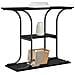 Tavolo consolle con lo scaffale Rovere nero 101 x 35 x 80.5 cm - Foto miniatura 3