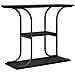 Tavolo consolle con lo scaffale Rovere nero 101 x 35 x 80.5 cm - Foto miniatura 7