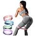 Set Di Bande Di Resistenza Per Yoga - 4 Bande Elastiche Antiscivolo In Silicone Per Fitness A Casa, Squat E Allenamento Dei Glutei - Foto miniatura 1