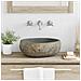 Lavabo Grigio chiaro (38-45) x (30-35) x 15 cm Pietra di Fiume - Foto miniatura 2