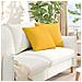 Cuscini da Divano 2 pcs Giallo Chiaro 45 x 45 cm - Foto miniatura 2