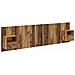 Testata con Comodino 3 pcs Legno vecchio Legno multistrato - Foto miniatura 1