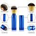 Pennello Da Barba Portatile In Metallo Con Setole Sintetiche, Struttura In Lega Di Alluminio E Design Traspirante A Cinque Fori Blue - Foto miniatura 1