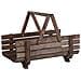 2 Cestini In Legno Con Manici Pieghevoli 61,5x38x43h- 59x27x35,5h Cm - Foto miniatura 4