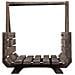 2 Cestini In Legno Con Manici Pieghevoli 61,5x38x43h- 59x27x35,5h Cm - Foto miniatura 6