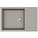Lavello Grigio 780 x 500 mm 80% Quarzo e 20% Resina - Foto miniatura 6