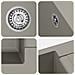 Lavello Grigio 780 x 500 mm 80% Quarzo e 20% Resina - Foto miniatura 7