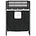 Struttura del Letto Loft per Bambini con Tendine Nero - Foto miniatura 9