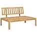 Divani Centrali Pallet Giardino 2pz con Cuscini Massello Acacia - Foto miniatura 3