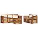 Set divani 6 pcs Naturale Legno di Acacia Massello - Foto miniatura 1