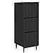 Mobile con Cassetti Nero 33 x 34,5 x 92 cm Legno ingegnerizzato - Foto miniatura 1