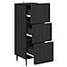 Mobile con Cassetti Nero 33 x 34,5 x 92 cm Legno ingegnerizzato - Foto miniatura 3