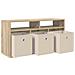 Lowboard con cassetto Rovere Sonoma 87 x 27,5 x 43 cm - Foto miniatura 5