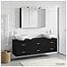 Set di mobili per il bagno 4 pcs Rovere Nero - Foto miniatura 4
