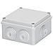 Cassetta Di Derivazione Con Coperchio Basso A Vite Ip55 Dimensioni Interne 100x100x50 Pareti Con Passacavi - Foto miniatura 3