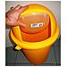 Portabox Push Con Portello Di Chiusura A Molla In Plastica Misura Diametro 410 H. 750 Mm Lt. 50 Vari Colori (giallo)  - Foto miniatura 2