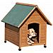 Cuccia Per Cani 85x73x80 Cm Marrone E Verde 82394 - Foto miniatura 2