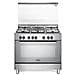 Cucina Elettrica DEMX96ED 5 Fuochi a Gas Forno Elettrico Multifunzione Ventilato Classe A Dimensioni 90 x 60 cm Colore Inox  - Foto miniatura 1