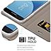 Custodia Compatibile Con Samsung Galaxy J5 2017 In Grigio Nero - Coperchio Protettiva Con Chiusura Magnetica, Funzione Stand E Tasca Per Le Carte - Foto miniatura 6