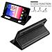 Custodia Compatibile Con Huawei P7 In Nero Cometa - Coperchio Protettivo Con Chiusura Magnetica, Funzione Stand E 2 Finestre Di Visualizzazione - Foto miniatura 7