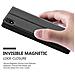 Custodia Compatibile Con Huawei P7 In Nero Cometa - Coperchio Protettivo Con Chiusura Magnetica, Funzione Stand E 2 Finestre Di Visualizzazione - Foto miniatura 8