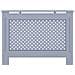 Copertura per Radiatore Antracite 112x19x81 cm in MDF - Foto miniatura 3