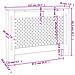 Copertura per Radiatore Antracite 112x19x81 cm in MDF - Foto miniatura 4