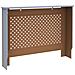 Copertura per Radiatore Antracite 112x19x81 cm in MDF - Foto miniatura 6