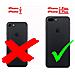 Catena Di Telefoni Cellulari Compatibile Con Apple Iphone 8 Plus / 7 Plus / 7s Plus In Nero Argento - Coperchio Protettivo In Silicone Con Anelli D'oro, Cinturino In Corda E Custodia Staccabile - Foto miniatura 2