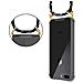 Catena Di Telefoni Cellulari Compatibile Con Apple Iphone 8 Plus / 7 Plus / 7s Plus In Nero Argento - Coperchio Protettivo In Silicone Con Anelli D'oro, Cinturino In Corda E Custodia Staccabile - Foto miniatura 8