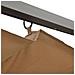 Pergola con Tetto Retrattile Talpa 3x3m in Acciaio 180 g / m² - Foto miniatura 4