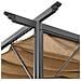 Pergola con Tetto Retrattile Talpa 3x3m in Acciaio 180 g / m² - Foto miniatura 6