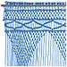 Tenda Macramè Blu 140x240 cm in Cotone - Foto miniatura 3